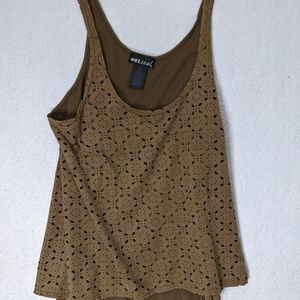 Brown Wet Seal Bohemian Top Size Small